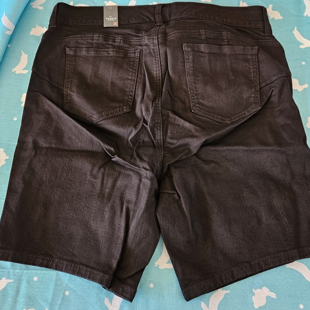 Torrid Black Denim Shorts